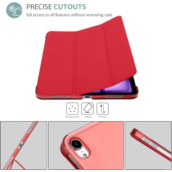 ProCase Coque pour iPad Air 11 Pouces (M3) 2025/(M2) 2024, Air 5ème 2022/4ème 2020 10.9 Pouces, Étui de Protection Anti-Chute, R