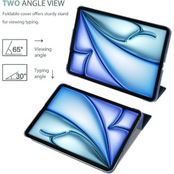 ProCase Coque pour iPad Air 11 Pouces (M3) 2025/(M2) 2024, Air 5ème 2022/4ème 2020 10.9 Pouces, Étui de Protection Anti-Chute, R