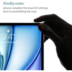 ProCase Coque pour iPad Air 11 Pouces (M3) 2025/(M2) 2024, Air 5ème 2022/4ème 2020 10.9 Pouces, Étui de Protection Anti-Chute, R