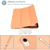 Procase coque pour ipad air 11 pouces (m3) 2025/(m2) 2024, air 5ème 2022/4ème 2020 10.9 pouces, étui de protection anti-chute, r
