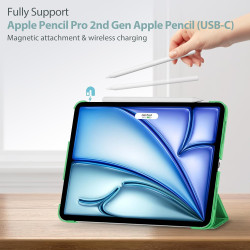 ProCase Coque pour iPad Air 11 Pouces (M3) 2025/(M2) 2024, Air 5ème 2022/4ème 2020 10.9 Pouces, Étui de Protection Anti-Chute, R