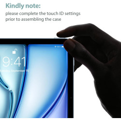 ProCase Coque pour iPad Air 11 Pouces (M3) 2025/(M2) 2024, Air 5ème 2022/4ème 2020 10.9 Pouces, Étui de Protection Anti-Chute, R