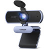 Uvert webcam full hd 1080p 30fps caméra usb pc mise au point fixe deux micro 360 degrés rotation plug play windows macos linux y