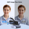 Uvert webcam full hd 1080p 30fps caméra usb pc mise au point fixe deux micro 360 degrés rotation plug play windows macos linux y