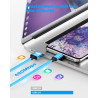 Cable USB C, [2M+1M/Lot de 2] Charge Rapide 3A Câble Chargeur Type C Tressé Cordon Cable USB A vers USB C pour Samsung Galaxy S2