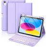 Vobafe Coque Clavier pour iPad A16 11/10 Ème Generation (11 Pouces 2025/10.9 Pouces 2022), Étui Keyboard 7 Couleurs Rétroéclairé