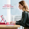 Vobafe Coque Clavier pour iPad A16 11/10 Ème Generation (11 Pouces 2025/10.9 Pouces 2022), Étui Keyboard 7 Couleurs Rétroéclairé