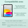 Vobafe Coque Clavier pour iPad A16 11/10 Ème Generation (11 Pouces 2025/10.9 Pouces 2022), Étui Keyboard 7 Couleurs Rétroéclairé