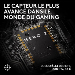 Logitech G PRO X SUPERLIGHT 2 SE, souris gaming sans fil, souris Pro-Grade 60 g avec 5 boutons programmables, capteur 44 000 DPI