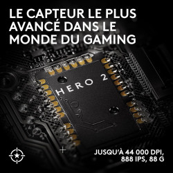 Logitech G PRO X SUPERLIGHT 2 SE, souris gaming sans fil, souris Pro-Grade 60 g avec 5 boutons programmables, capteur 44 000 DPI
