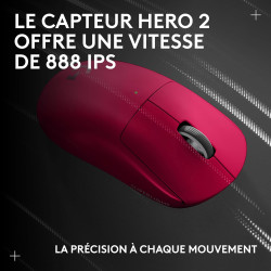 Logitech G Pro X Superlight 2c, Souris de Gaming sans Fil, Souris Pro-Grade compacte 53 g avec 5 Boutons programmables, USB-C, c