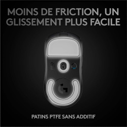 Logitech G PRO X SUPERLIGHT Souris Gaming sans Fil, Capteur Gaming HERO 25K, 25 600 PPP, Ultra-Léger avec 63g, 5 Boutons Program