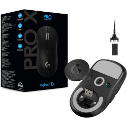 Logitech G PRO X SUPERLIGHT Souris Gaming sans Fil, Capteur Gaming HERO 25K, 25 600 PPP, Ultra-Léger avec 63g, 5 Boutons Program