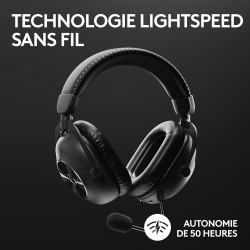 Logitech G PRO X SUPERLIGHT 2 LIGHTSPEED souris gaming sans fil, recharge USB-C, PC et Mac + PRO X TKL LIGHTSPEED casque gaming 