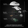 Logitech G PRO X SUPERLIGHT Souris Gaming sans Fil, Capteur Gaming HERO 25K, 25 600 PPP, Ultra-Léger avec 63g, 5 Boutons Program