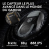 Logitech G PRO X SUPERLIGHT 2 DEX, souris de gaming sans fil, 60g souris Pro-Grade pour droitier, 5 boutons programmables, recha