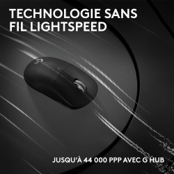 Logitech G Pro X Superlight 2c, Souris de Gaming sans Fil, Souris Pro-Grade compacte 53 g avec 5 Boutons programmables, USB-C, c