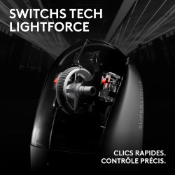 Logitech G Pro X Superlight 2c, Souris de Gaming sans Fil, Souris Pro-Grade compacte 53 g avec 5 Boutons programmables, USB-C, c