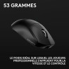 Logitech G Pro X Superlight 2c, Souris de Gaming sans Fil, Souris Pro-Grade compacte 53 g avec 5 Boutons programmables, USB-C, c