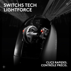 Logitech g pro x superlight 2 wireless gaming mouse, 60 g pro-grade mouse with 5 programmable buttons, 44k dpi sensor, 8 khz rep