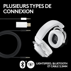 Logitech G Pro X Superlight 2 LIGHTSPEED Souris Gaming sans Fil, Recharge USB-C, PC et Mac + Pro X TKL LIGHTSPEED Casque Gaming 