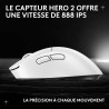 Logitech G PRO X SUPERLIGHT 2 DEX, souris de gaming sans fil, 60g souris Pro-Grade pour droitier, 5 boutons programmables, recha