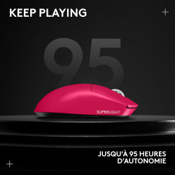 Logitech g pro x superlight 2 wireless gaming mouse, 60 g pro-grade mouse with 5 programmable buttons, 44k dpi sensor, 8 khz rep