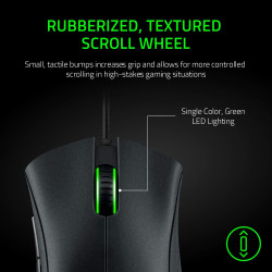 Razer DeathAdder Essential (2021) - Souris Gaming Filaire avec Capteur Optique de 6400 DPI (Design Ergonomique, 5 Boutons Progra