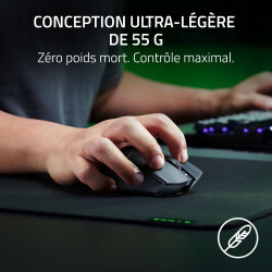 Razer DeathAdder V3 HyperSpeed - Souris e-Sport Gaming Ergonomique sans Fil Ultra légère avec 26K DPI (55g léger, revêtement Sof