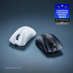 Razer DeathAdder V3 Pro - Souris Esports Ergonomique Sans Fil Légère (Design léger 63g, Capteur Optique Focus Pro 30K, Commutate