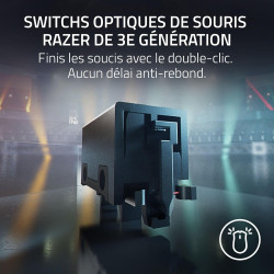 Razer DeathAdder V3 Pro Fortnite Edition - Souris de Jeu sans Fil (Capteur Optique Focus Pro 30K DPI, légèreté 63g, Forme Ergono