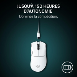 Razer DeathAdder V4 Pro - Souris Esport sans Fil Ergonomique ultralégère - 57g - 2,4 GHZ Hyperspeed - Focus Pro 45K Sensor - 8K 