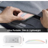 Cimetech souris sans fil rechargeable, souris bleutooth 5.1 usb 2.4ghz, 1000-1200-1600 dpi réglable, compatible avec macbook/tab