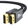 IVANKY Câble DisplayPort 144Hz 2m, [Certifié VESA] Supporte 4K@60Hz, 2K@144Hz, 2K@165Hz, avec FreeSync et G-Sync, pour ASUS, Del