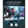 IVANKY Câble DisplayPort 1.4, 8K@60Hz, 4K@ 144Hz, 4K@75Hz y 1080@240Hz, Câble DisplayPort 1.4 Compatible avec HDR, FreeSync, G-S