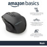 Amazon Basics Souris sans fil ergonomique - DPI réglables - Noir