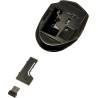 Amazon Basics Souris sans fil ergonomique - DPI réglables - Noir