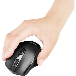 Amazon Basics Souris sans fil ergonomique - DPI réglables - Noir