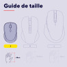 Trust Souris sans Fil Silencieuse avec Pile pour Gauchers et Droitiers, 800-1600 DPI, 83% Plastique Recyclé, Récepteur USB Stock