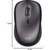 Trust Souris sans Fil Silencieuse avec Pile pour Gauchers et Droitiers, 800-1600 DPI, 83% Plastique Recyclé, Récepteur USB Stock