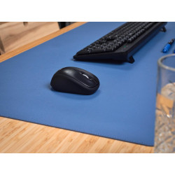 Trust yuki souris sans fil silencieuse bleutooth + 2.4ghz avec pile pour gauchers et droitiers, 75% plastique recyclé, souris bl