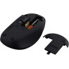 Trust yuki souris sans fil silencieuse bleutooth + 2.4ghz avec pile pour gauchers et droitiers, 75% plastique recyclé, souris bl