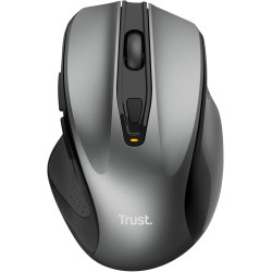 Trust Nito Souris sans Fil avec Repose-Pouce, Souris Ergonomique, 6 Boutons, 800-2200 DPI, Microrécepteur USB, Batterie Incluse,