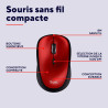 Trust Yvi+ Souris sans Fil Silencieuse avec Conception Durable, 800-1600 DPI, pour Gauchers et Droitiers, Récepteur USB Stockabl