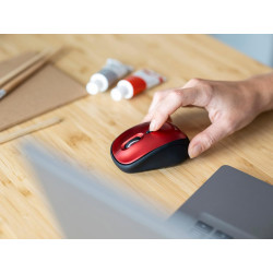 Trust Yvi+ Souris sans Fil Silencieuse avec Conception Durable, 800-1600 DPI, pour Gauchers et Droitiers, Récepteur USB Stockabl