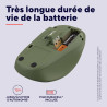 Trust Yvi+ Souris sans Fil Silencieuse avec Conception Durable, 800-1600 DPI, pour Gauchers et Droitiers, Récepteur USB Stockabl