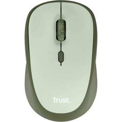 Trust Yvi+ Souris sans Fil Silencieuse avec Conception Durable, 800-1600 DPI, pour Gauchers et Droitiers, Récepteur USB Stockabl