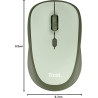 Trust Yvi+ Souris sans Fil Silencieuse avec Conception Durable, 800-1600 DPI, pour Gauchers et Droitiers, Récepteur USB Stockabl