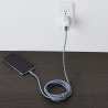 Amazon Basics Câble USB-C vers Lightning en nylon tressé, chargeur certifié MFi pour iPhone 13/12/11/X/XS/XR/8, 1.8 m, gris fonc