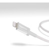 Amazon Basics Câble USB-C vers Lightning en nylon tressé, chargeur certifié MFi pour iPhone 13/12/11/X/XS/XR/8 - 1.8 m, argenté